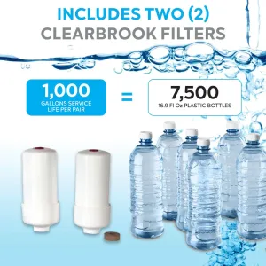 Water Filter 12L, Portable Gravity-Fed System, No Electricity Needed, for Travel, Camping, and Emergency Use, Includes 2 Filters, Serves 3 People, 1.5-Gallon Capacity