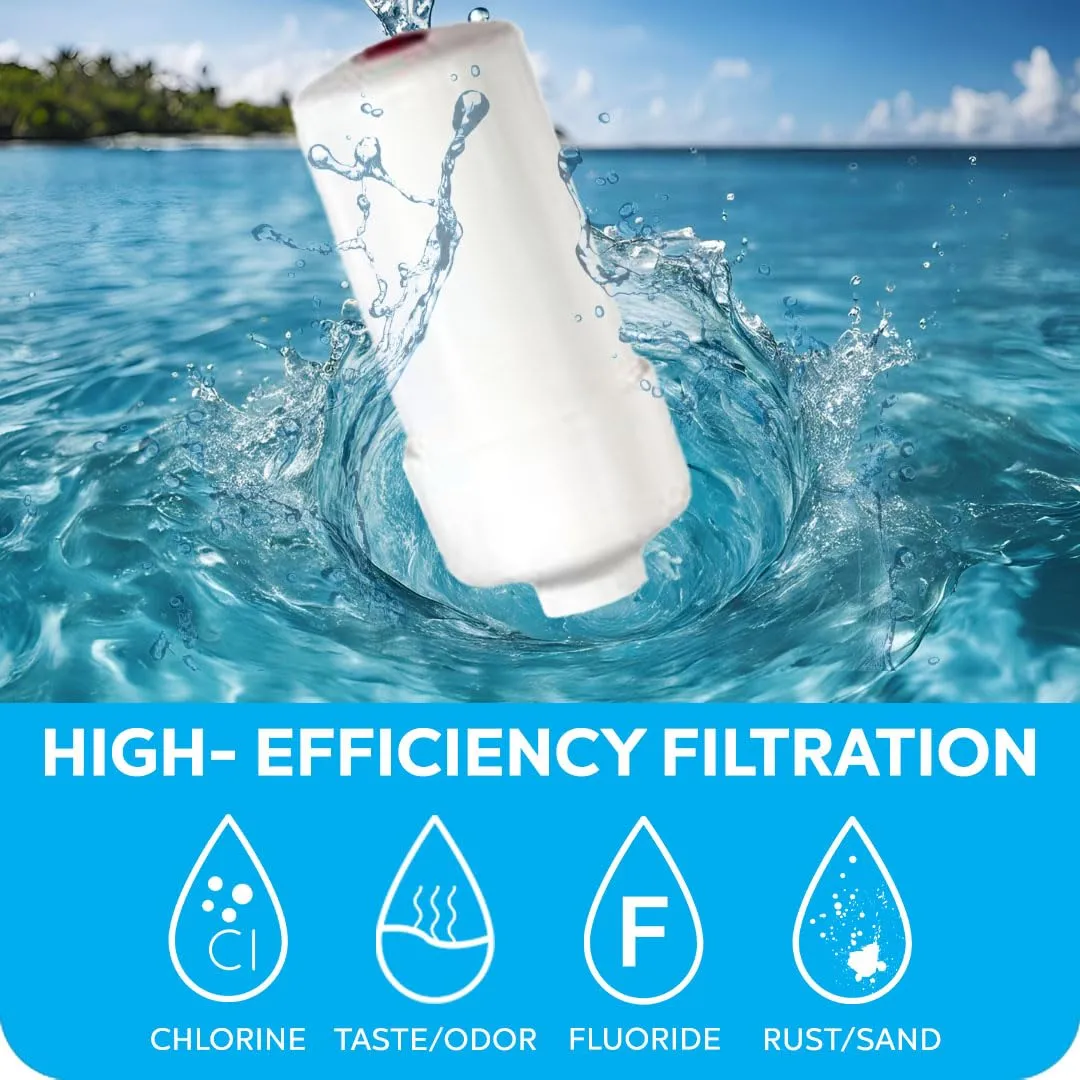 Water Filter 12L, Portable Gravity-Fed System, No Electricity Needed, for Travel, Camping, and Emergency Use, Includes 2 Filters, Serves 3 People, 1.5-Gallon Capacity