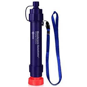 Water Filter Straw WS02, Detachable 4-Stage 0.1-Micron Portable Water Filter Camping, 5,000L Water Purifier Survival Gear and Equipment for Hiking Camping Travel and Emergency