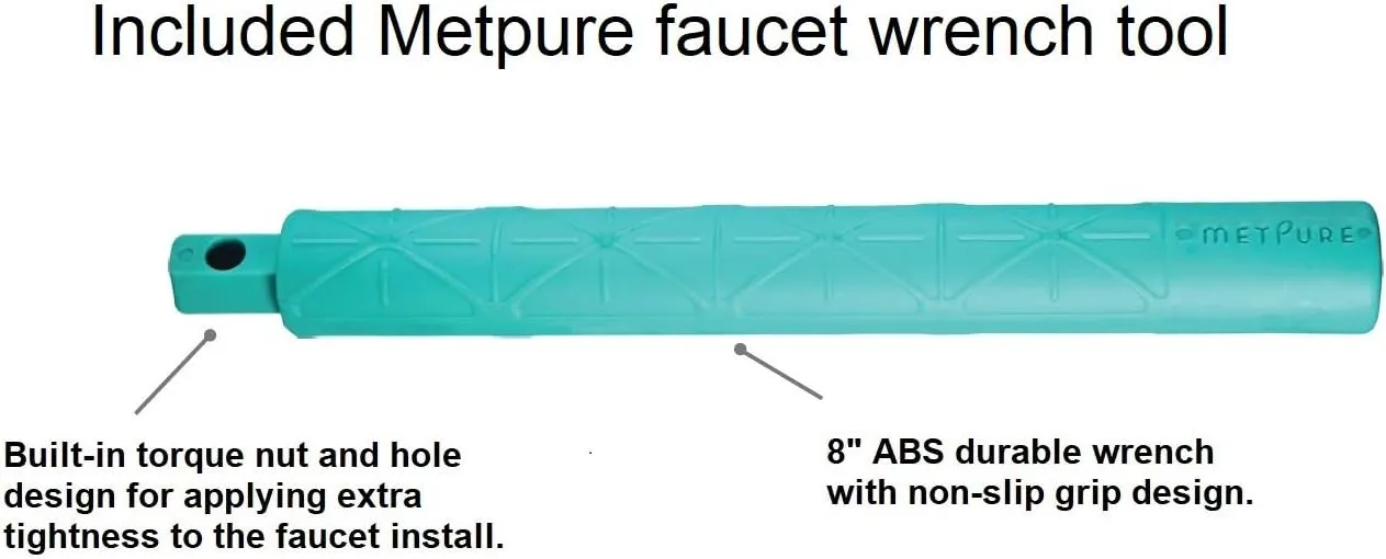 Water Filtration Faucet Reverse Osmosis Non Air Gap Drinking Water Filtration System Water Dispenser Spout (Antique Wine) Vase Style with Drinking Water Faucet Wrench RO-FW148