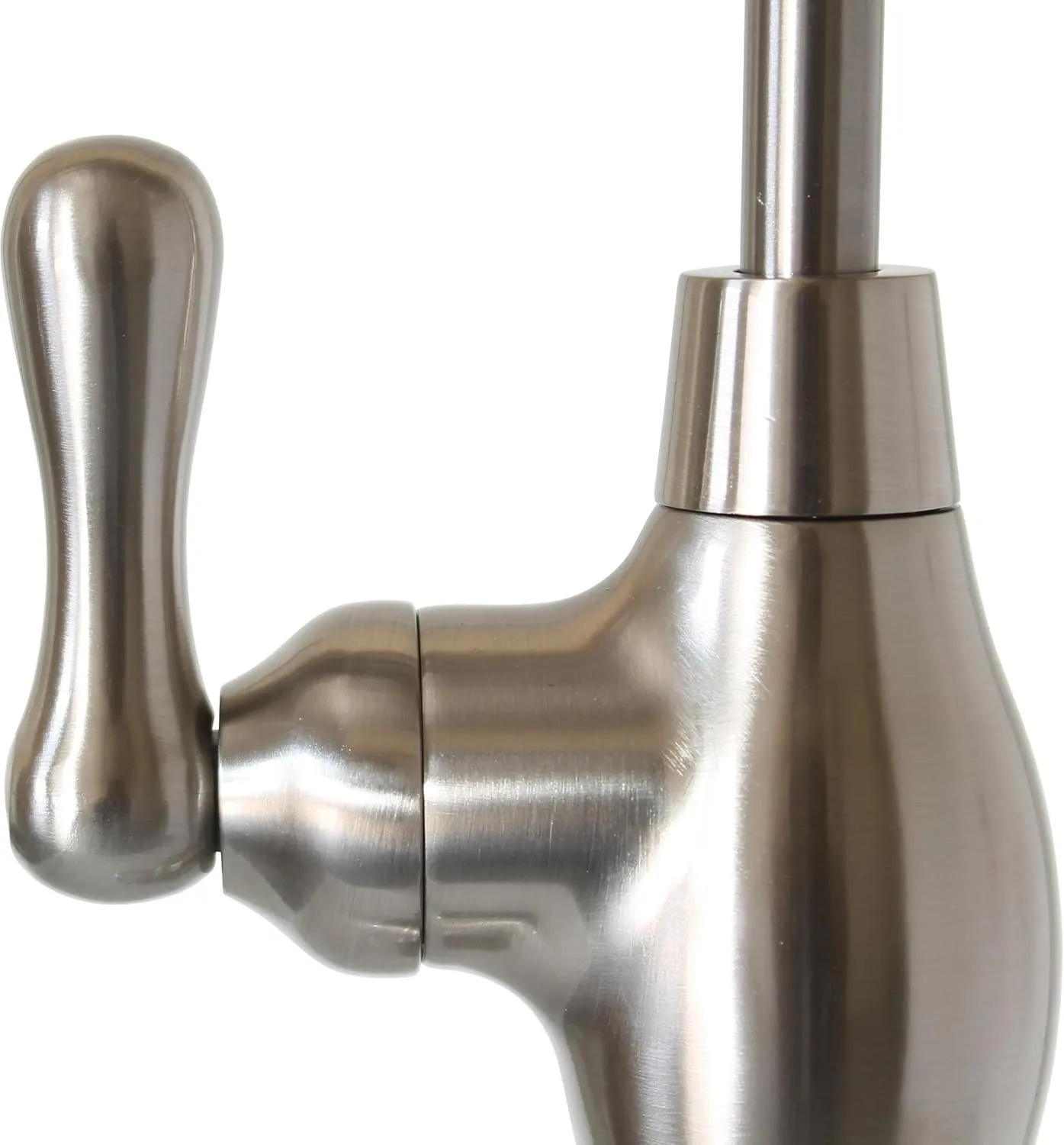 Water Filtration Faucet Reverse Osmosis Non Air Gap Drinking Water Filtration System Water Dispenser Spout (Brushed Nickel) Vase Style with Drinking Water Faucet Wrench RO-FW148