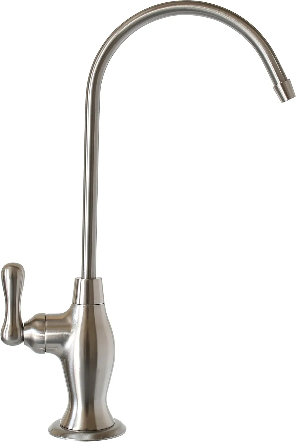Water Filtration Faucet Reverse Osmosis Non Air Gap Drinking Water Filtration System Water Dispenser Spout (Brushed Nickel) Vase Style with Drinking Water Faucet Wrench RO-FW148
