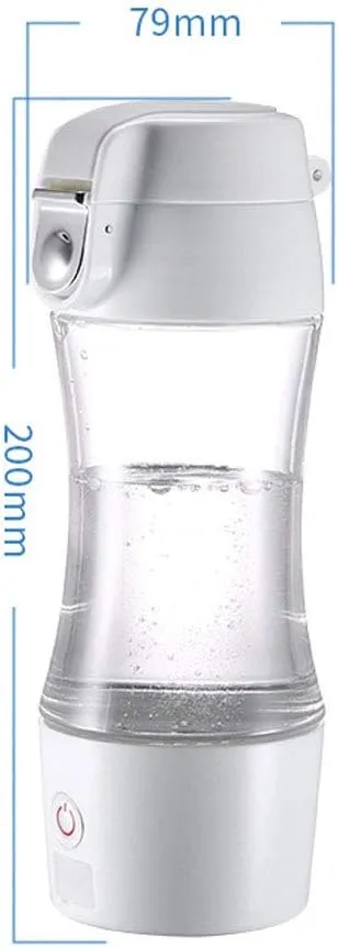 Water Purifiers, Alkaline Hydrogen Water Bottle Alkaline Water Filter Ionizer Portable Mode 3 Mins Rapidly Generate 1000Ppb High Concentration Discharge Ozone and Chlorine 300Ml,Blue