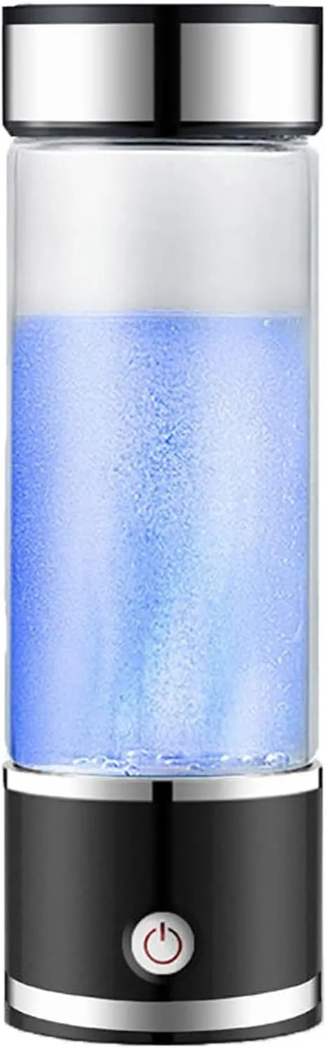 Water Purifiers, Hydrogen Alkaline Water Bottle Portable Hydrogen-Rich Water Bottle Generator Ionizer Mode 5 Mins Make Hydrogen Content Up to 800-1200 PPB Hydrogenated Water Bottle 350Ml