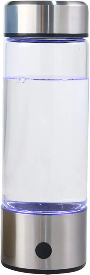 Water Purifiers, Hydrogen-Rich Water Cup Ionizer Maker Generator Portable 3-Minute USB Rechargeable Keep Body Hydrated Antioxidants ORP Hydrogen Bottle 420Ml