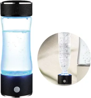Water Purifiers, Hydrogen Water Bottle Machine Ionizer Portable Water Bottle with Filter Hydrogen Water Generator Maker Make Hydrogen Content Up to 900-1600 PPB Anti-Aging Anti-Oxidation Kettle 400M
