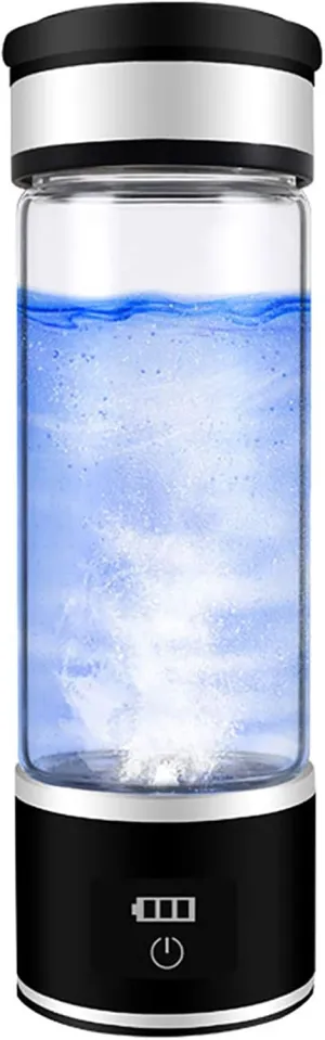 Water Purifiers, Portable Hydrogen Rich Water Bottle Alkaline Water Pitcher PEM Technology Ionizer Make Hydrogen Quickly Content Up to 800-1200 PPM 3 Mins High Concentration Discharge Ozone and Chlo