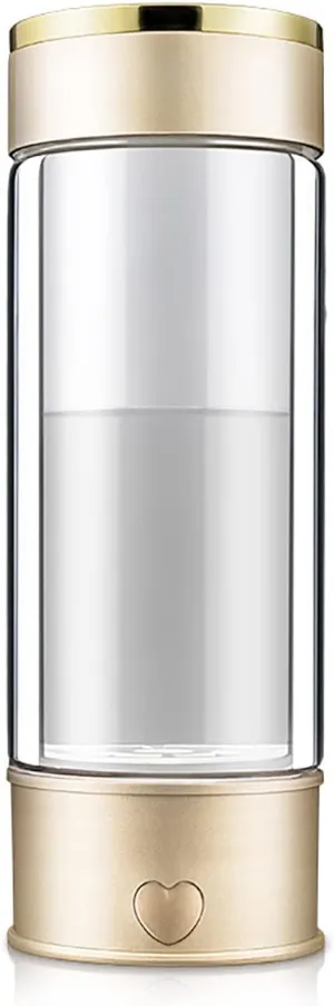 Water Purifiers, Portable Hydrogen Water Bottle Hydrogen Rich Water Maker Ionizer 3 Mins High Concentration Discharge Ozone and Chlorine Make Hydrogen Content Up to 1000-1200 PPB 430ML