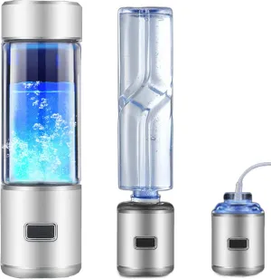 Water Purifiers, Portable Hydrogen Water Bottle Hydrogen Water Generator Ionizer 3-Mins Make Hydrogen Content Up to 4500-5000 PPB Inhaler Adapter for Car, Bike, Outdoors, Tandard Mineral Water Adapt