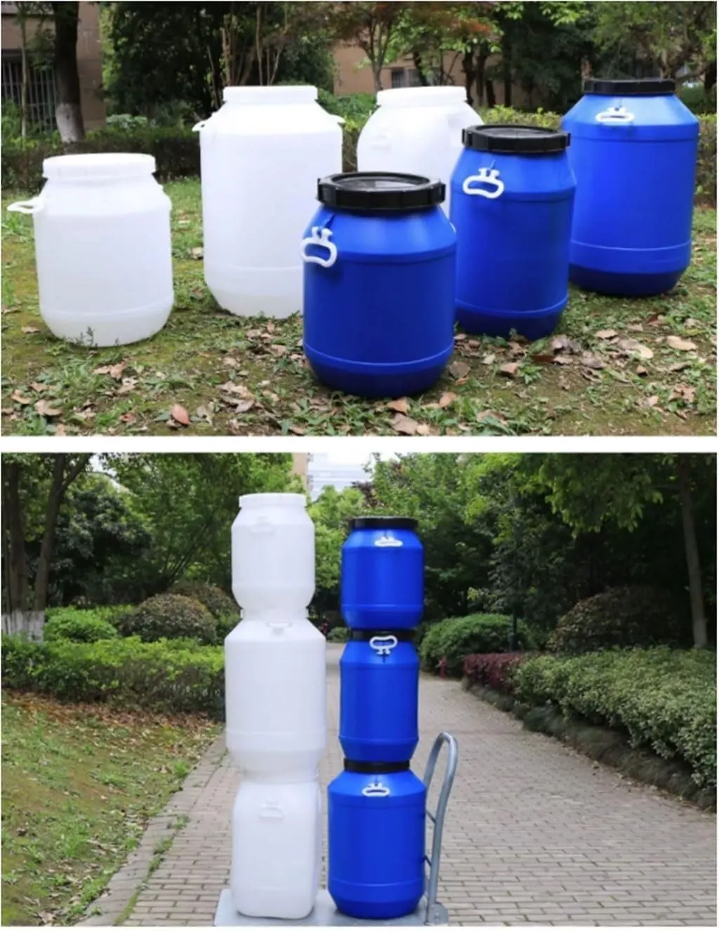 Water Tank 20L/30L/50L/60L Water Bucket,Household Water Storage,Outdoor Food Grade Plastic Water Tank,Large Circular Camp Water Tank