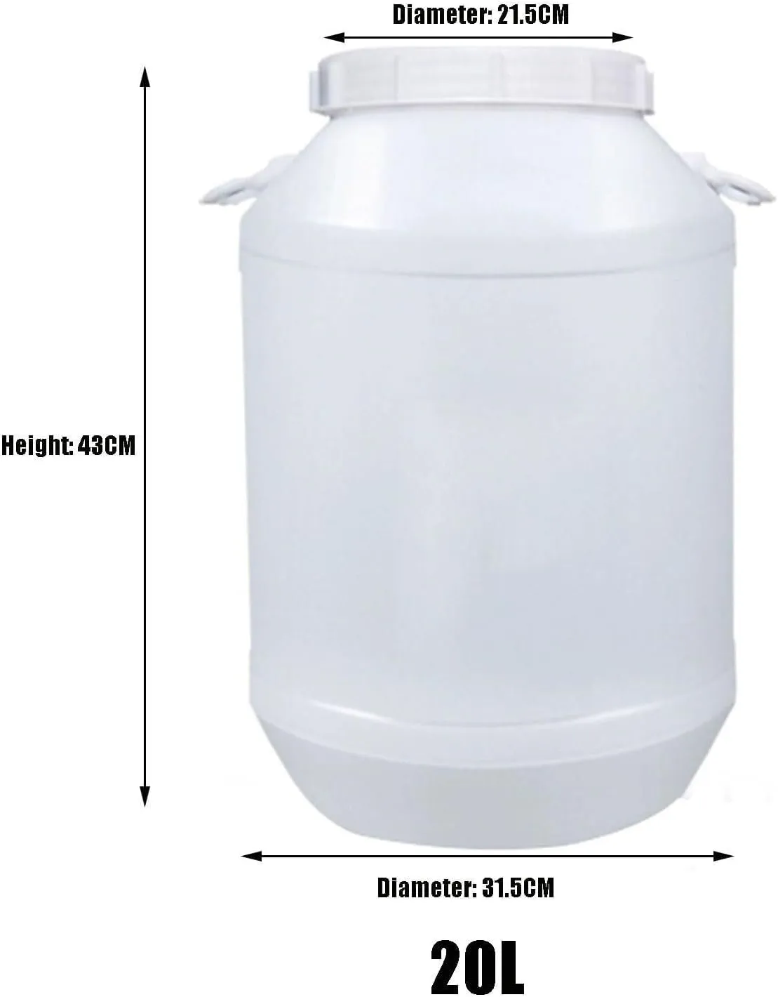 Water Tank 20L/30L/50L/60L Water Bucket,Household Water Storage,Outdoor Food Grade Plastic Water Tank,Large Circular Camp Water Tank