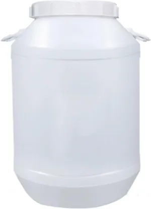 Water Tank 20L/30L/50L/60L Water Bucket,Household Water Storage,Outdoor Food Grade Plastic Water Tank,Large Circular Camp Water Tank(White,20L)