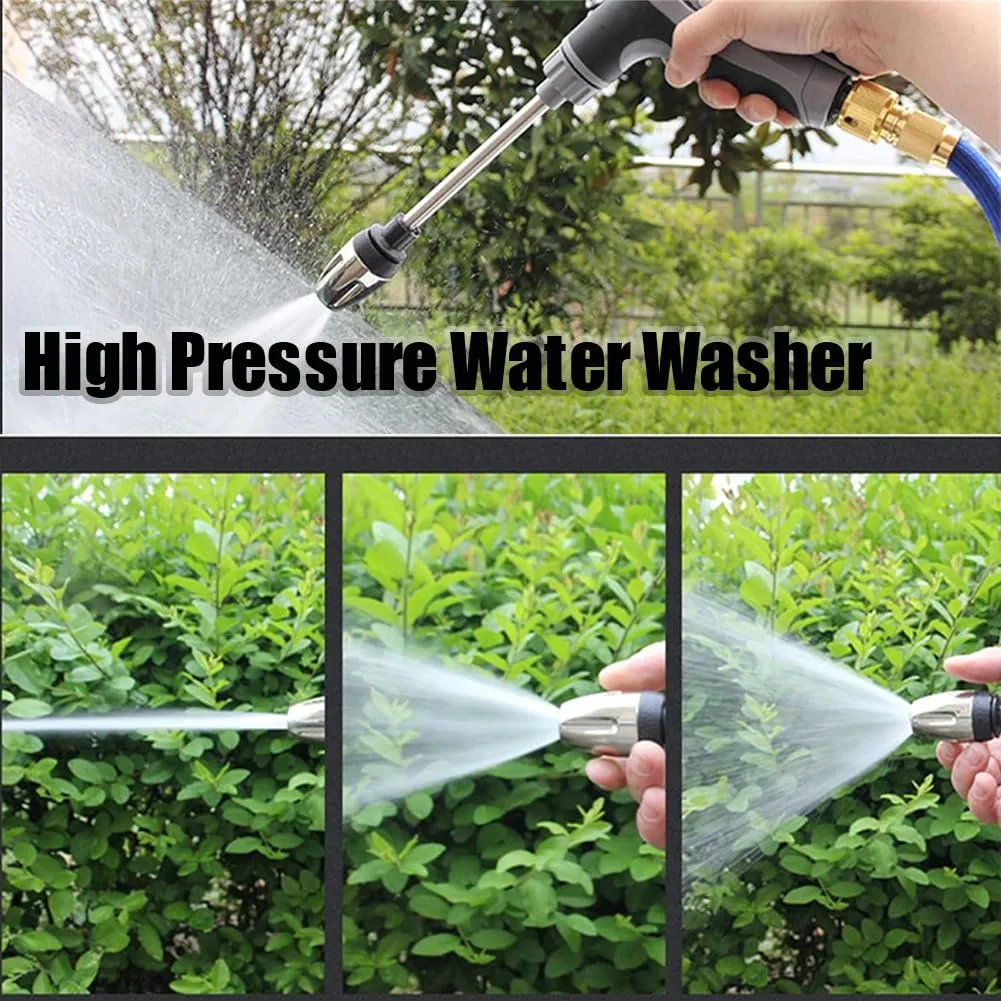 Waterblitz Pressure Washer, Qinux WaterBlitz High-Pressure Gun, Water Blitz Power Washer, Muit-Purpose Turbowasher Hose Sprayer Nozzle Turn Any Hose Into a High-Pressure Water Jet (1pc A#)