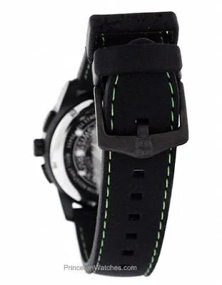 Wenger Mens LED Nomad Compass - Green & Black - Black Rubber Strap