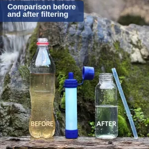 Wild West Portable Water Filter Straw: Essential for Outdoor Survival, Camping & Fishing