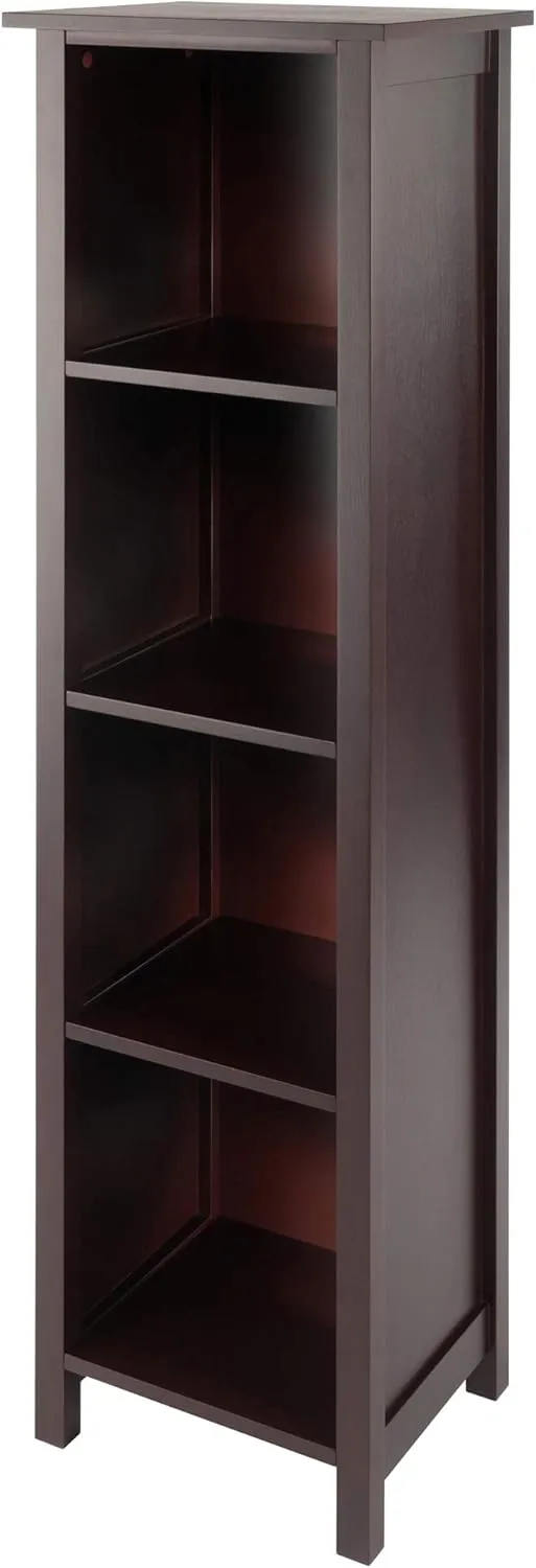 Winsome Verona Storage/Organization, 4 Small, Walnut/Beige