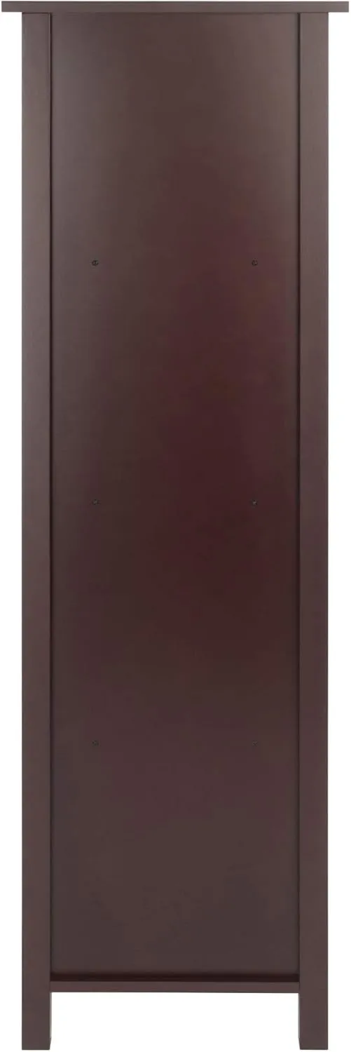 Winsome Verona Storage/Organization, 4 Small, Walnut/Beige