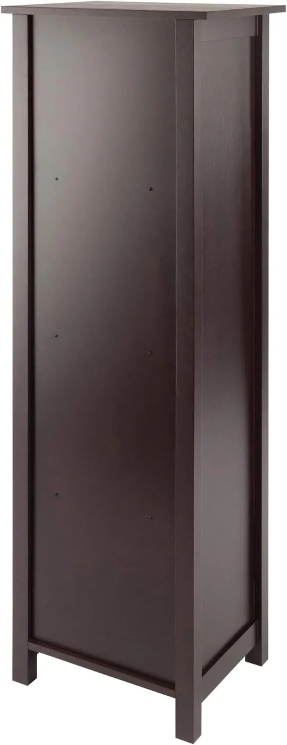 Winsome Verona Storage/Organization, 4 Small, Walnut/Beige