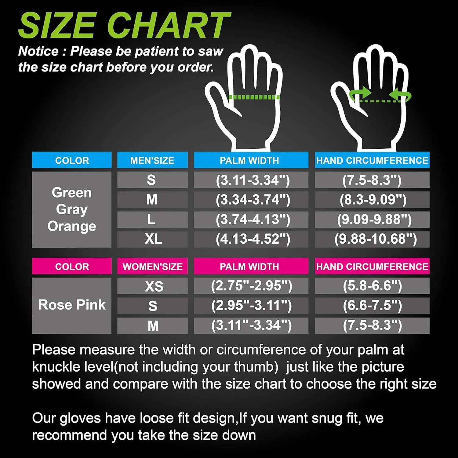 Winter Gloves Waterproof&Windproof with Shock-Absorbing Pad Anti-Slip Insulated Warm Gloves for Cycling Running Hiking Skiing