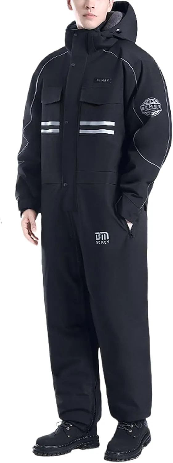 Winter Outdoor Riding Insulated Full-Body Suit, Overoles Para El Frío Para Hombre, Waterproof Snow Suit for Men and Woman