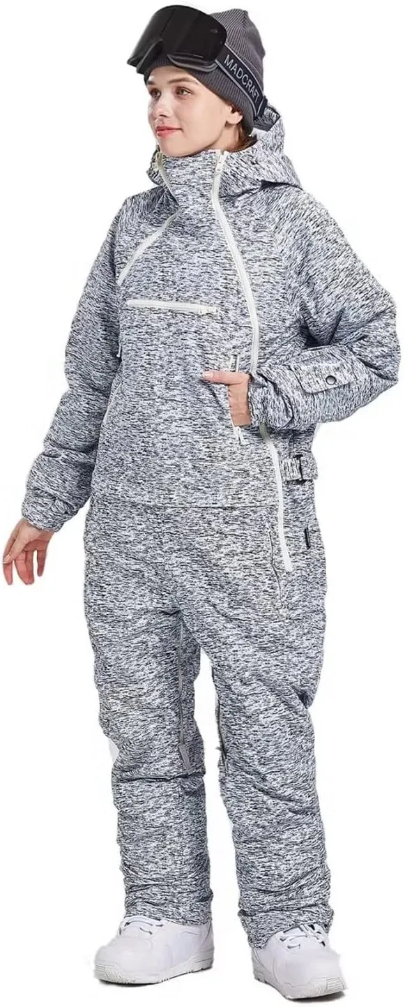 Womens One Pieces Ski Suits Jumpsuits Snowsuits Snowboard Winter Outdoor Waterproof Jackets