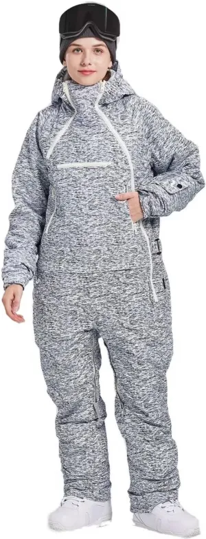 Womens One Pieces Ski Suits Jumpsuits Snowsuits Snowboard Winter Outdoor Waterproof Jackets