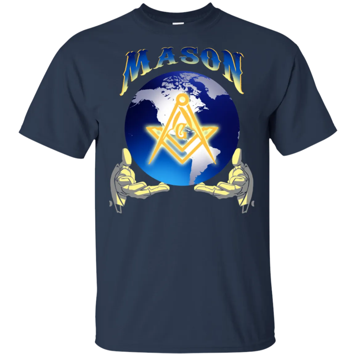 Worldwide Earth in Our Hands Square & Compass