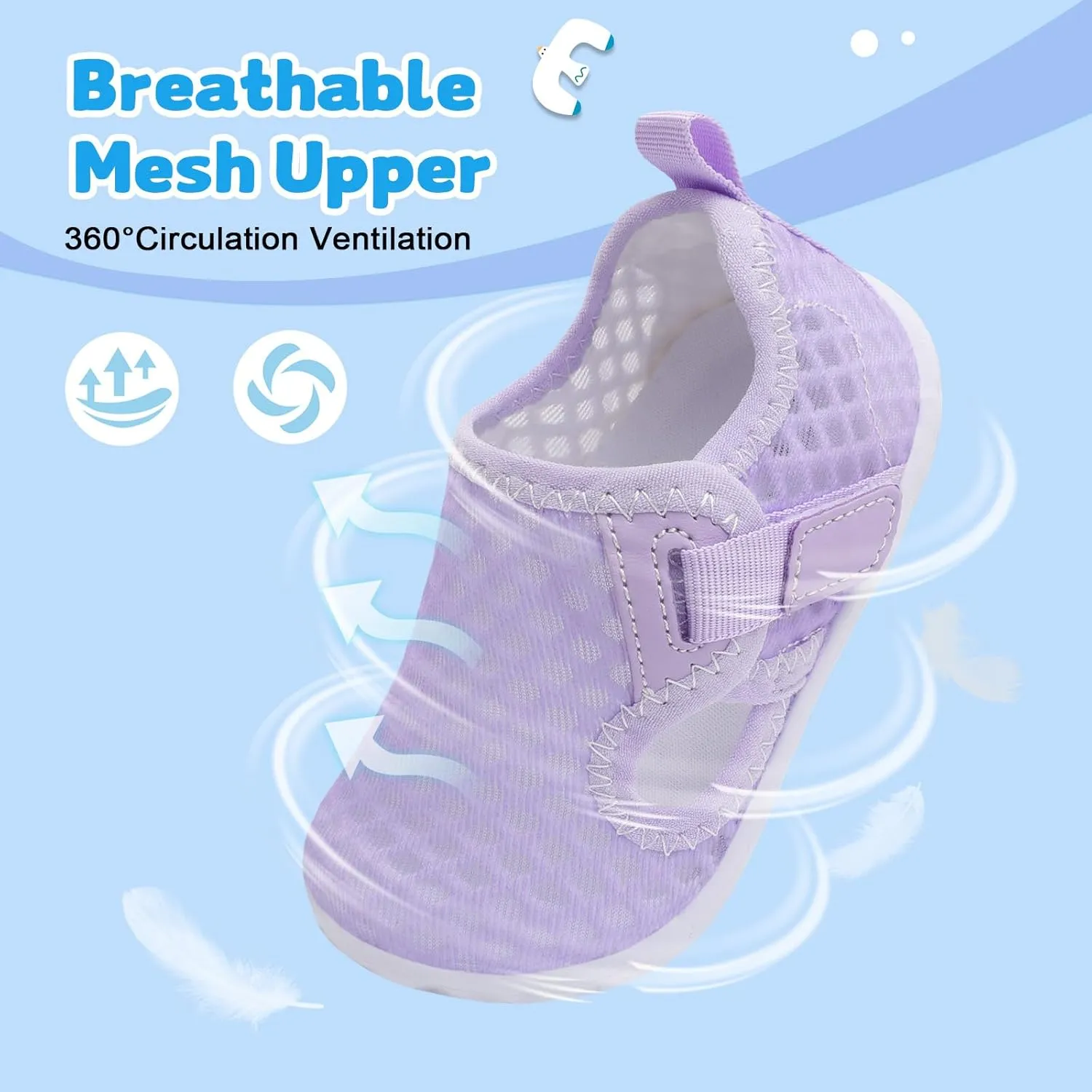XIHALOOK Toddler Water Shoes for Boys Girls Kids Quick Dry Aqua Skin Barefoot for Beach Swim Pool River