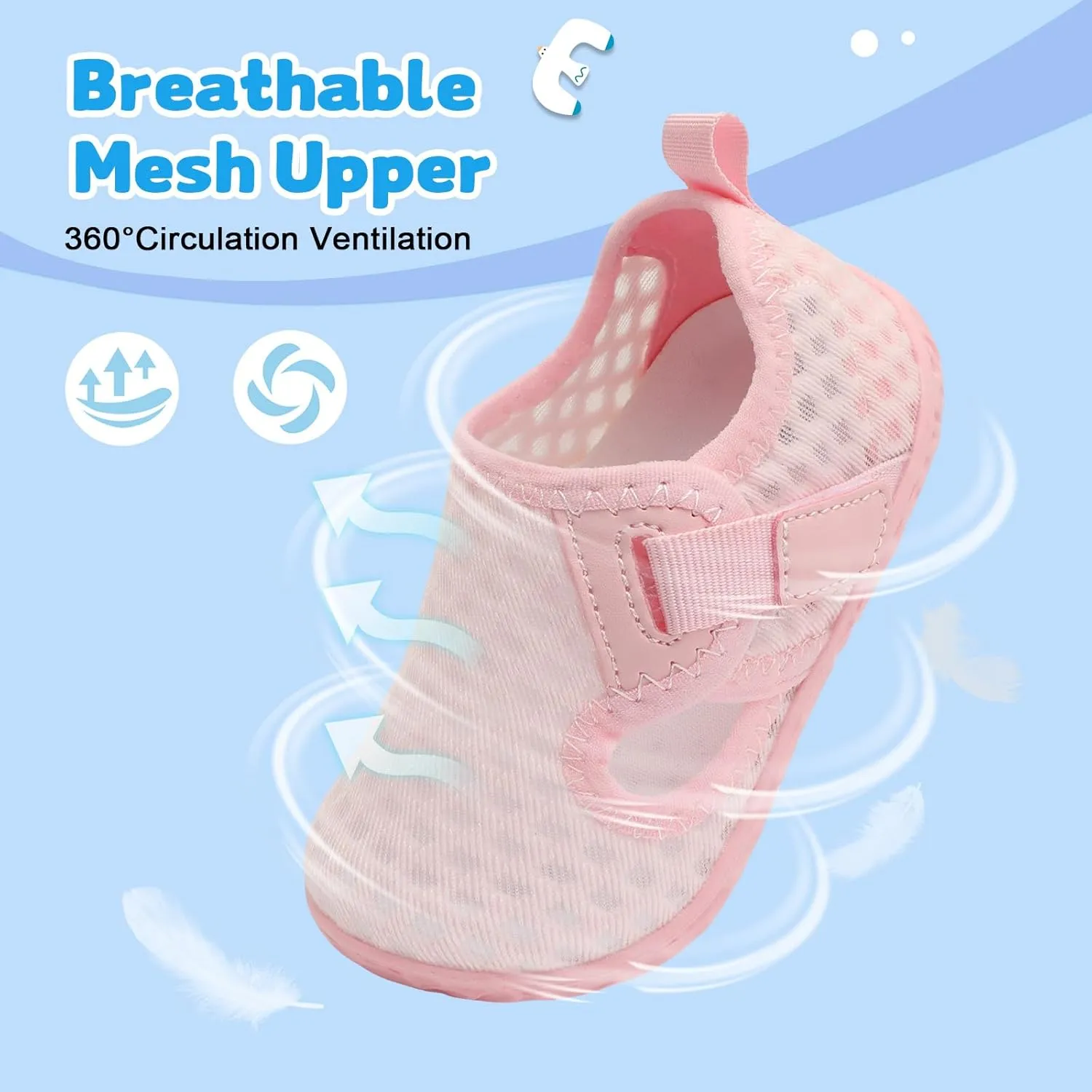 XIHALOOK Toddler Water Shoes for Boys Girls Kids Quick Dry Aqua Skin Barefoot for Beach Swim Pool River