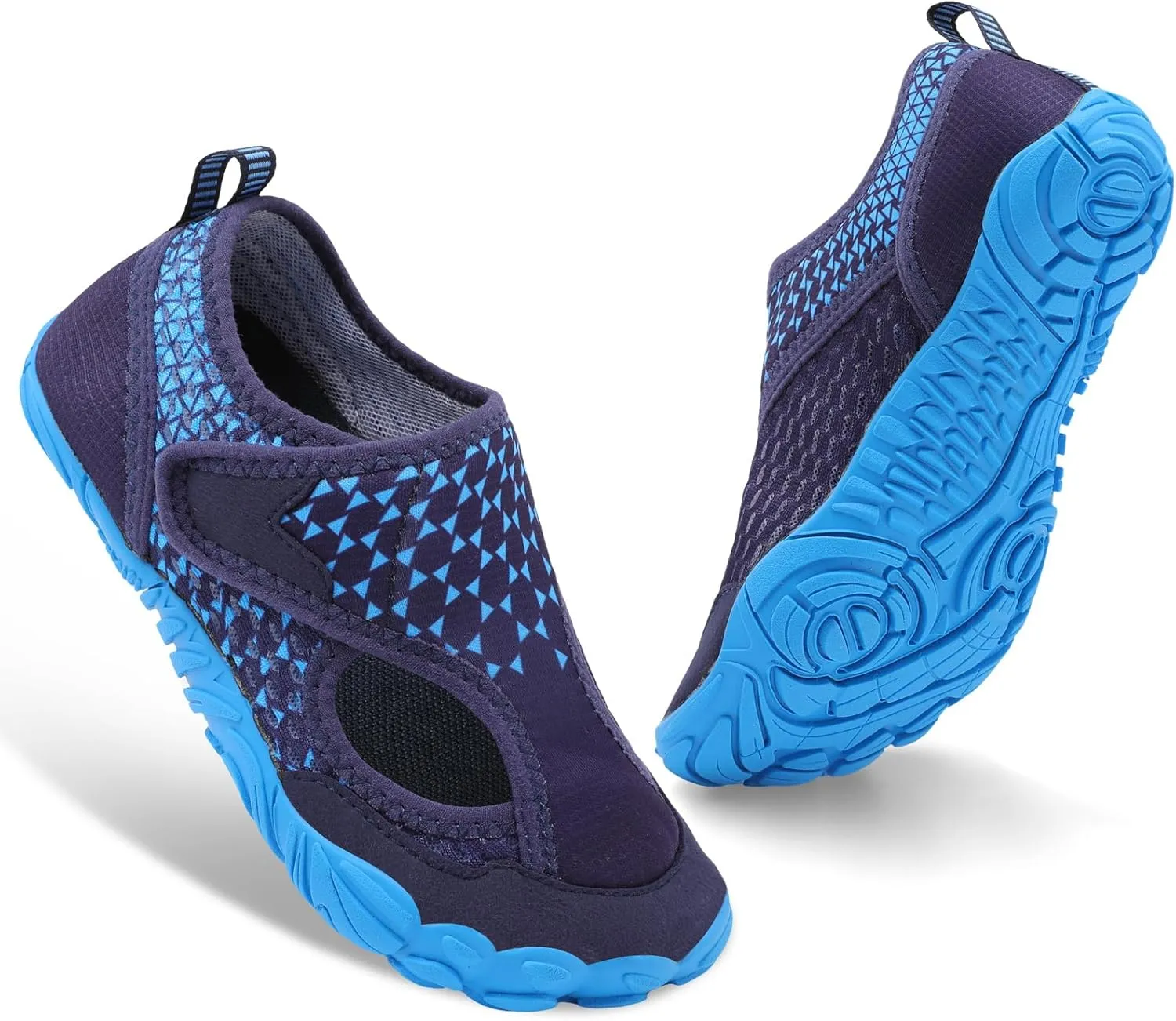 XIHALOOK Water Shoes for Kids Boys Girls Wide Toe Barefoot Quick Dry for Beach Swim Pool Surf Aqua Sports