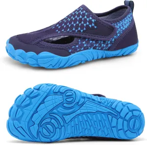 XIHALOOK Water Shoes for Kids Boys Girls Wide Toe Barefoot Quick Dry for Beach Swim Pool Surf Aqua Sports