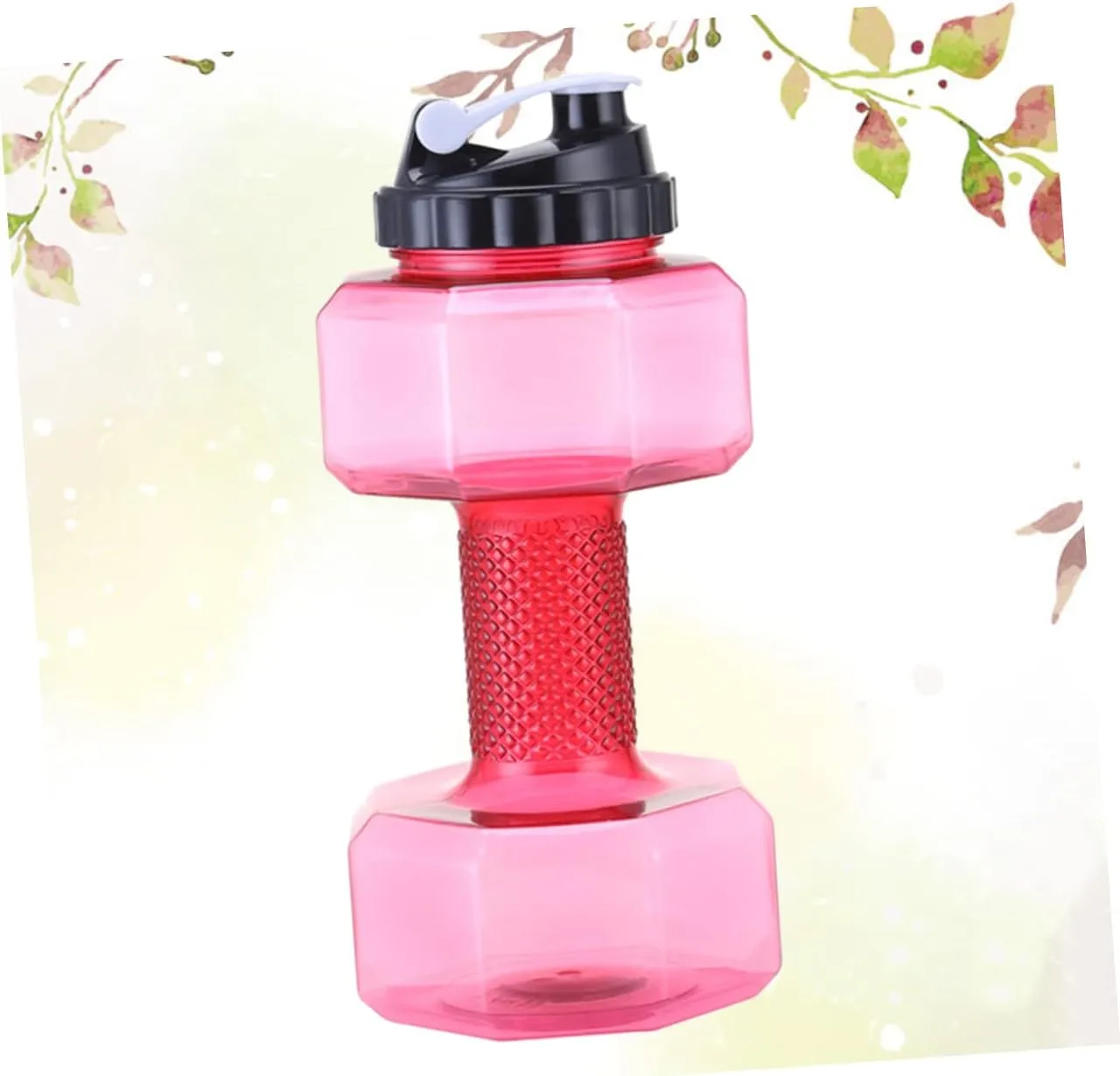 Yardwe Portable Sports Dumbbell Water Kettle Fashion Weightlifting Dumbbell Cup for Fitness Capacity Black